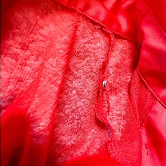 Bebe Vibrant Red Collared Dress - Picture 4 of 7